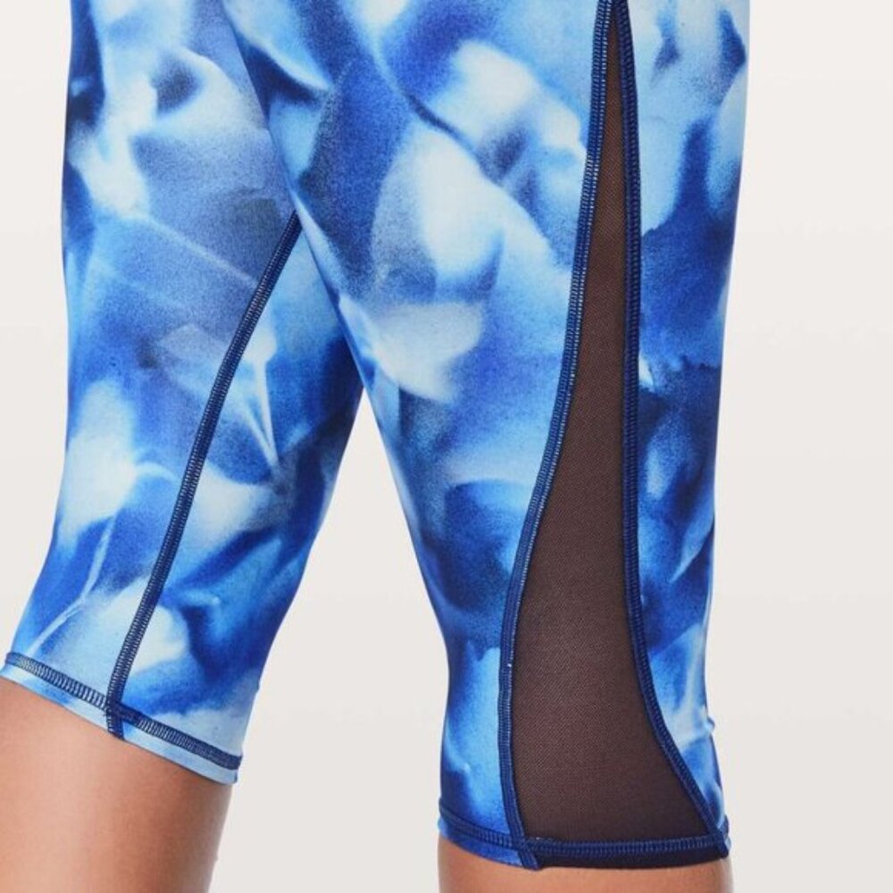 Lululemon Women's Train Times Crop 17 Leggings - Blue - Picture 2 of 8